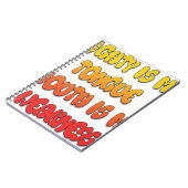 Mighty Tongue Weak Mouth pic Notitieboek (Linkerzijde)