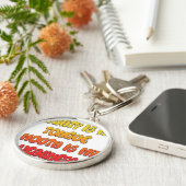 Mighty Tongue Weak Mouth pic Sleutelhanger (Zijkant)