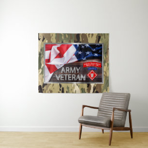 Mighty Veteran 20th Engineer Brigade-Airborne Wandkleed