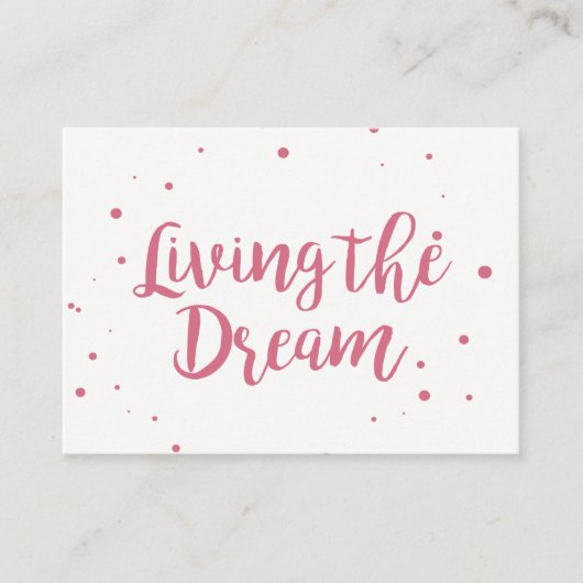 Mighty Visitekaartje Living The Dream (Voorkant)