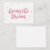 Mighty Visitekaartje Living The Dream (Voorkant / Achterkant)