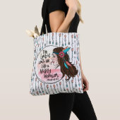 Mighty Warrior Girl met Arrows Tote Bag (Dichtbij)