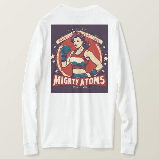 "Mighty Warrior Girl" T-shirt (Design achterkant)