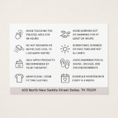 Mighty Waxing Aftercare Kaart Hair Removal Kaart (Achterkant)