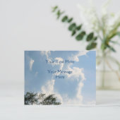 Mighty White Clouds Natuur Briefkaart (Staand voorkant)