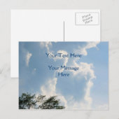 Mighty White Clouds Natuur Briefkaart (Voorkant / Achterkant)