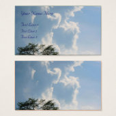 Mighty White Clouds Natuur Visitekaartje (Voorkant /achterkant)