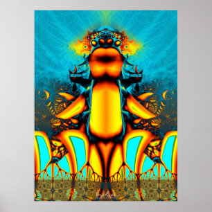 Mighty Winged Yellow Ant Poster