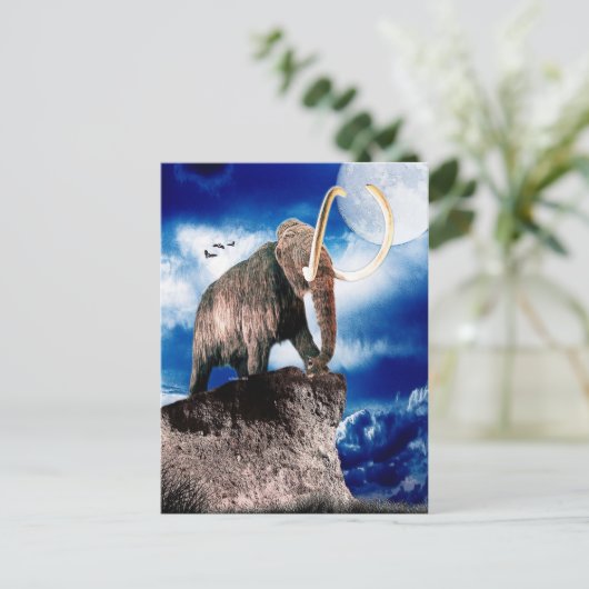 Mighty Wooly Mammoth Briefkaart (Staand voorkant)