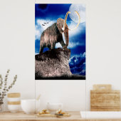 Mighty Wooly Mammoth Poster (Keuken)