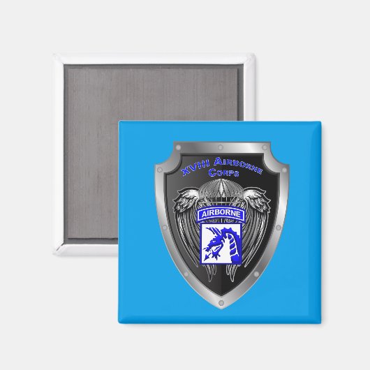 Mighty XVIII Airborne Corps Magneet (Voorkant / Achterkant)