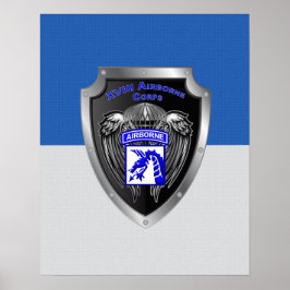 Mighty XVIII Airborne Corps Poster