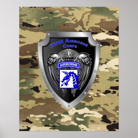 Mighty XVIII Airborne Corps Poster (Voorkant)