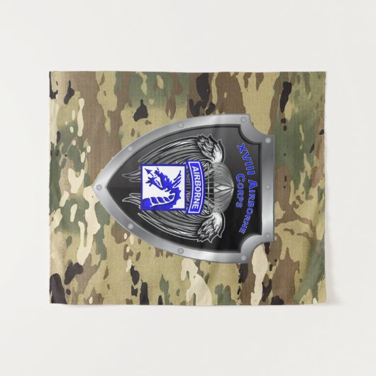 Mighty XVIII Airborne Corps Wandkleed (Voorkant (horizontaal))