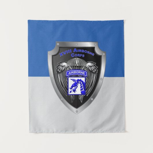 Mighty XVIII Airborne Corps Wandkleed (Voorkant)