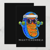 Mightychondria Cellular Biology Science Teacher Feestdagenkaart (Voorkant / Achterkant)