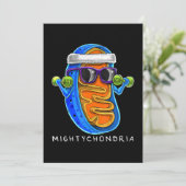 Mightychondria Cellular Biology Science Teacher Feestdagenkaart (Staand voorkant)