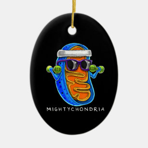 Mightychondria Cellular Biology Science Teacher Keramisch Ornament