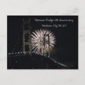 MightyMac_05, Mackinaw Bridge 50e Jubileum... Briefkaart (Voorkant)