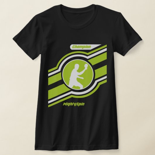 MightySpin Ping Ping Pong Table Tennis T-shirt Com (Laagn)