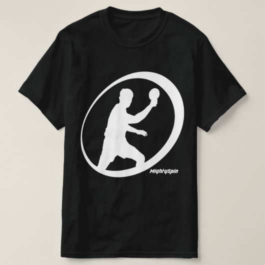 MightySpin Ping Pong T-shirt Table Tennis Comfy (Design voorkant)