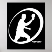 MightySpin Ping Pong T-shirt Table Tennis Comfy Poster (Voorkant)