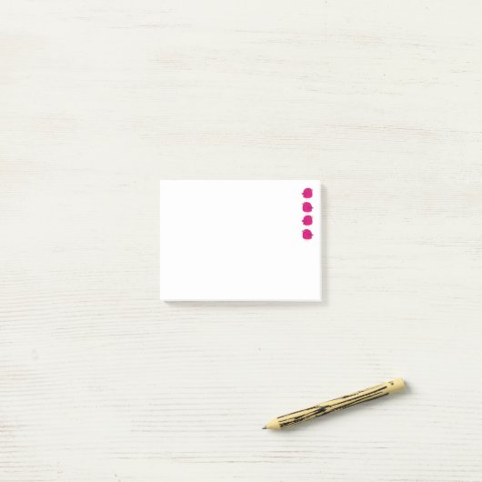Mign kindvogeltje post-it® notes (Op bureau)