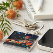 Mignon - Fruits and Oysters, fijn kunstschilderij Sleutelhanger (Voorkant Rechts)