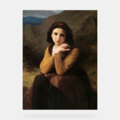 Mignon Innocence of Adolescent Girl, Bouguereau Acryl Bord (Voorkant)