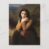 Mignon Innocence of Adolescent Girl, Bouguereau Briefkaart (Voorkant)