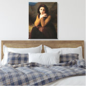 Mignon Innocence of Adolescent Girl, Bouguereau Canvas Afdruk (Insitu (Slaapkamer))