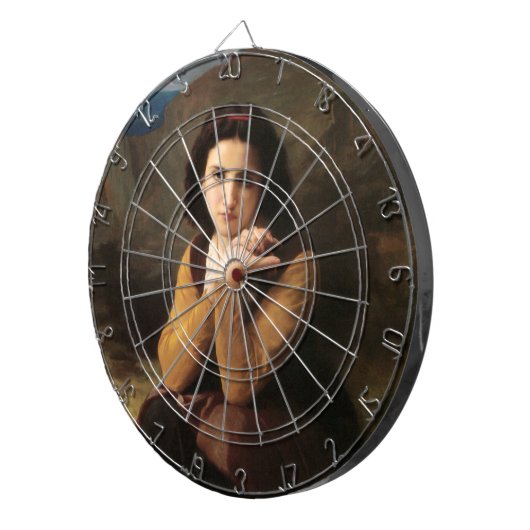 Mignon Innocence of Adolescent Girl, Bouguereau Dartbord (Voorkant Rechts)