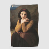 Mignon Innocence of Adolescent Girl, Bouguereau Golfhanddoek (Voorkant)