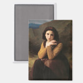 Mignon Innocence of Adolescent Girl, Bouguereau Magneet (Voorkant / Achterkant)