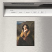 Mignon Innocence of Adolescent Girl, Bouguereau Magneet (Insitu (Vaatwasser))