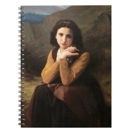 Mignon Innocence of Adolescent Girl, Bouguereau Notitieboek (Voorkant)
