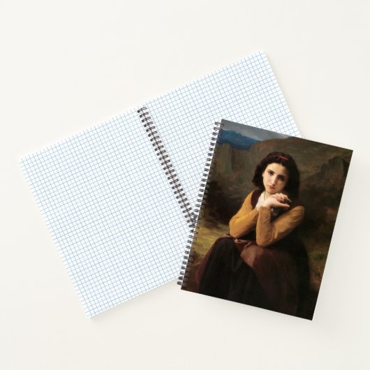 Mignon Innocence of Adolescent Girl, Bouguereau Notitieboek (Binnen)
