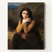 Mignon Innocence of Adolescent Girl, Bouguereau Notitieboek (Achterkant)