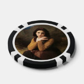 Mignon Innocence of Adolescent Girl, Bouguereau Poker Chips (Enkel)