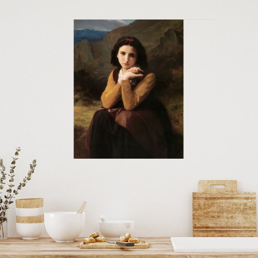 Mignon Innocence of Adolescent Girl, Bouguereau Poster (Keuken)