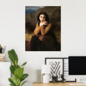 Mignon Innocence of Adolescent Girl, Bouguereau Poster (Thuiskantoor)