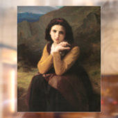 Mignon Innocence of Adolescent Girl, Bouguereau Raamsticker (Vel 2)
