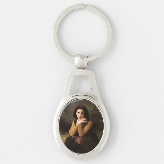 Mignon Innocence of Adolescent Girl, Bouguereau Sleutelhanger (Voorkant)