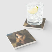 Mignon Innocence of Adolescent Girl, Bouguereau Stenen Onderzetter (Zijkant)