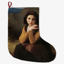 Mignon (Lief jong Frans meisje) (door Bouguereau) Grote Kerstsok