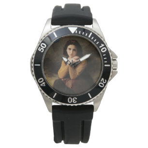 Mignon (Lieve Jonge Franse Meisje) (door Bouguerea Horloge