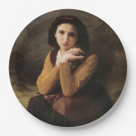 Mignon (Lieve Jonge Franse Meisje) (door Bouguerea Papieren Bordje