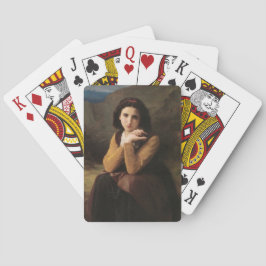 Mignon (Lieve Jonge Franse Meisje) (door Bouguerea Pokerkaarten