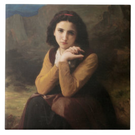 Mignon (Lieve Jonge Franse Meisje) (door Bouguerea Tegeltje