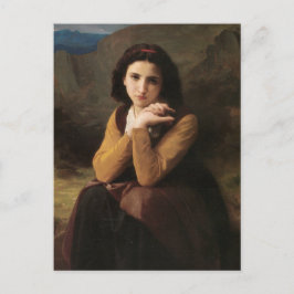 Mignon (Sweet Young French Girl) (door Bouguereau) Briefkaart